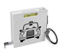 Azeeda 'Black Taxi Cab' Keyring Tape Measure/Spirit Level Tool (KM00040136)
