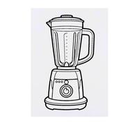 Azeeda 'Blender' Temporary Tattoo - Water Resistant, Skin-Safe, Non-Toxic Transfer (TO00098819)