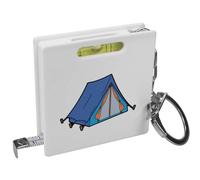Azeeda 'Blue Camp Tent' Keyring Tape Measure (KM00048018)