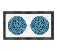 Azeeda 'Blue Celtic Circle' Pet Feeding Mat (PM00033962)