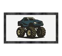 Azeeda 'Blue Monster Truck' Pet Feeding Mat (PM00031147)