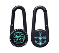 Azeeda 'Blue Nautical Anchor & Star' Compass Keyring (KC00042312)