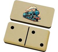Azeeda 'Blue Steam Train' Domino Set & Box (DM00059393)