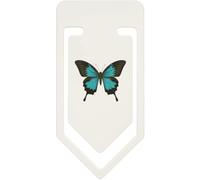 Azeeda 'Blue Ulysses Butterfly' Large Paper Clip (CC00124390) | Oversized 91mm Plastic Bookmark / Document Clip for School and Office