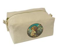 Azeeda 'Bluebell Garden Fairy' Canvas Wash Bag/Makeup Case (CS00045853)