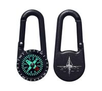 Azeeda 'Boat on the Horizon' Compass Keyring (KC00044133)