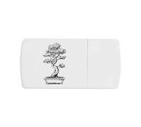 Azeeda 'Bonsai Tree in Pot' Pill Box with Tablet Splitter (PI00036814)