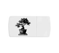 Azeeda 'Bonsai Tree in Pot' Pill Box with Tablet Splitter (PI00039378)