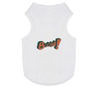 Azeeda 'BOOM! Comic Book Word Pop Art Fun in Red Text' Pet Dog/Cat T-Shirt, M (PT00106726)