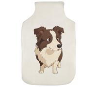 Azeeda 'Border Collie Close Up' Hot Water Bottle Cover (HW00046889)