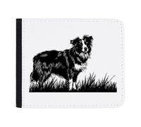 Azeeda 'Border Collie Dog on Grass' Wallet (WL00029318)