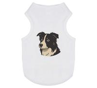 Azeeda 'Border Collie Head' Pet Dog/Cat T-Shirt, S (PT00159321)