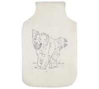 Azeeda 'Border Collie' Hot Water Bottle Cover (HW00044556)