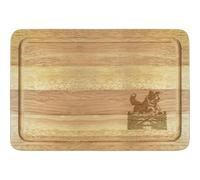 Azeeda 'Border Collie Jumping Farm Gate' Wooden Chopping/Cutting Board (WB00092256)