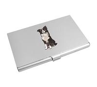 Azeeda 'Border Collie' Metal Business Card Holder (CH00016176)