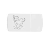 Azeeda 'Border Collie' Pill Box with Tablet Splitter (PI00038021)
