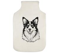 Azeeda 'Border Collie Portrait' Hot Water Bottle Cover (HW00046891)
