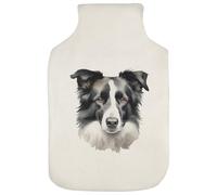 Azeeda 'Border Collie Portrait' Hot Water Bottle Cover (HW00049067)
