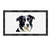 Azeeda 'Border Collie Portrait' Pet Feeding Mat (PM00035111)