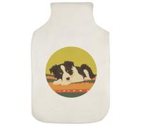 Azeeda 'Border Collie Puppy' Hot Water Bottle Cover (HW00053760) | Soft Fabric Case for Bedtime, Winter Warmth, Home and Gifts