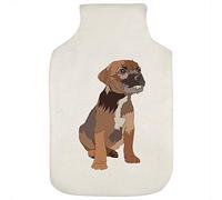 Azeeda 'Border Terrier Puppy' Hot Water Bottle Cover (HW00017300)
