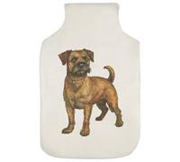 Azeeda 'Border Terrier Standing' Hot Water Bottle Cover (HW00041915)