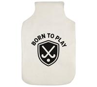Azeeda 'Born to Play Hockey' Hot Water Bottle Cover (HW00043657)