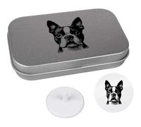 Azeeda 'Boston Terrier' Golf Markers Gift Set (GO00078854)