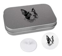 Azeeda 'Boston Terrier Portrait' Golf Markers Gift Set (GO00085575)