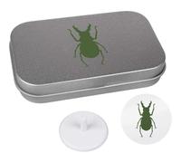 Azeeda 'Botanical Green Beetle' Golf Markers Gift Set (GO00077259)