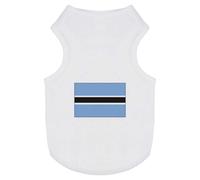 Azeeda 'Botswana Flag' Pet Dog/Cat T-Shirt, L (PT00075731)