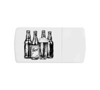 Azeeda 'Bottles of Beer & Glass' Pill Box with Tablet Splitter (PI00045695)