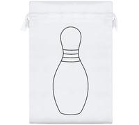 Azeeda 'Bowling Pin Outline' Satin Gift Bag - 25cm (SB00158115)