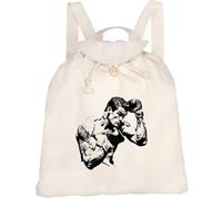 Azeeda 'Boxer Athlete' Canvas Rucksack/Backpack (RK00049991) | Drawstring Day Bag for School, Travel, Books and Outdoor Use