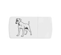 Azeeda 'Boxer Dog' Pill Box with Tablet Splitter (PI00041040)