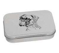 Azeeda 'Boxer Dog Portrait' Storage Tin - 95mm (TT00305805) | Metal Keepsake Box for Stationery, Crafts, Sweets and Small Gifts