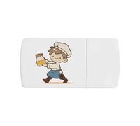 Azeeda 'Boy Chef' Pill Box with Splitter (PI00045947)