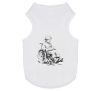 Azeeda 'Boy in Wheelchair' Pet Dog/Cat T-Shirt, L (PT00172163)