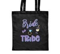Azeeda 'Bribe Tribe' Shopping Tote Bag - Black (ZB00036337) | Reusable Shoulder Bag for Groceries, Work, Books and Travel