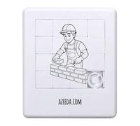 Azeeda 'Bricklayer Working' Sliding Puzzle (PZ00040255)