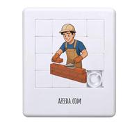 Azeeda 'Bricklayer Working' Sliding Puzzle (PZ00040256)
