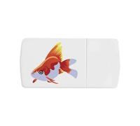 Azeeda 'Brilliant Goldfish' Pill Box with Tablet Splitter (PI00041190)