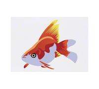 Azeeda 'Brilliant GoldFish' Temporary Tattoo - A6 (TO00098019)