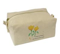 Azeeda 'Bring Me Flowers' Canvas Wash Bag/Makeup Case (CS00049299)