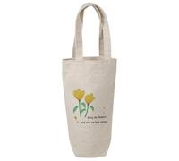 Azeeda 'Bring Me Flowers' Cotton Wine Bottle Gift/Travel Bag (BL00046508)