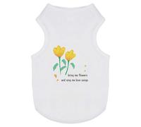 Azeeda 'Bring Me Flowers' Pet Dog/Cat T-Shirt, XS (PT00174080)