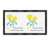 Azeeda 'Bring Me Flowers' Pet Feeding Mat (PM00034808)