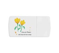 Azeeda 'Bring Me Flowers' Pill Box with Tablet Splitter (PI00039921)