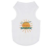 Azeeda 'Bring Your Own Sunshine' Pet Dog/Cat T-Shirt, L (PT00183059)