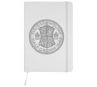 Azeeda 'British Half Crown' Ruled Notebook - White, A5 (NB00099659)